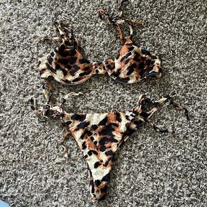 Zaful leopard print bikini